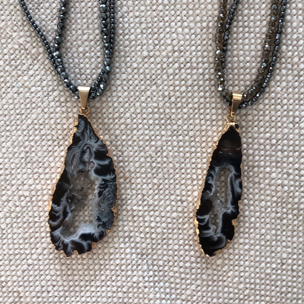 Fabulous Geode pendant necklace by Ellie Madison
